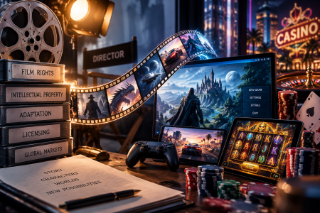 How Screen Franchises Become Video And Casino Games Film imagery connected to video game and casino game development through licensing and intellectual property rights