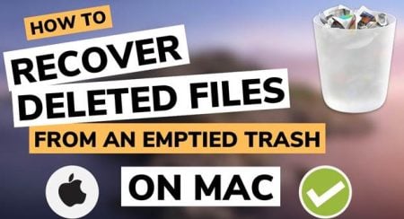How To Recover Deleted Files on Mac Even After Emptying Trash Mac computer showing deleted file recovery options after the Trash has been emptied
