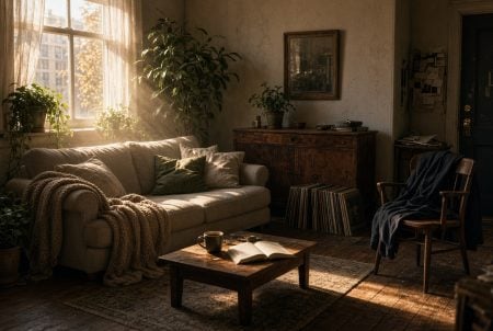 A Room Can Tell A Story: Creating Lived-In Scenes With Seedance 2.5 Warm lived-in apartment interior with afternoon light, personal objects, and traces of daily life for a Seedance 2.5 scene