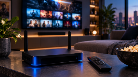 Building A More Flexible Home Entertainment Setup With The SuperBox S7 Max SuperBox S7 Max connected to a television as part of a modern home entertainment and streaming setup