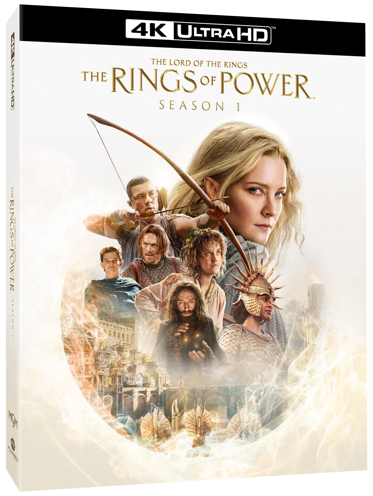 The Lord of the Rings: The Rings of Power – Season 1 4K Ultra HD packaging.
