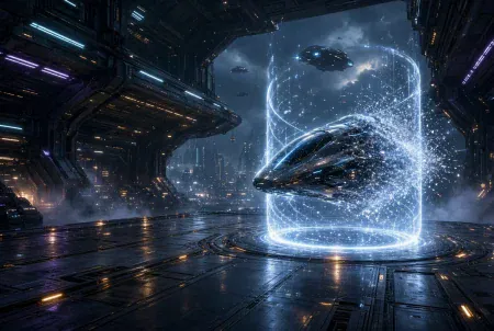 A Spaceport Courier Takes Shape in Nano Banana 3