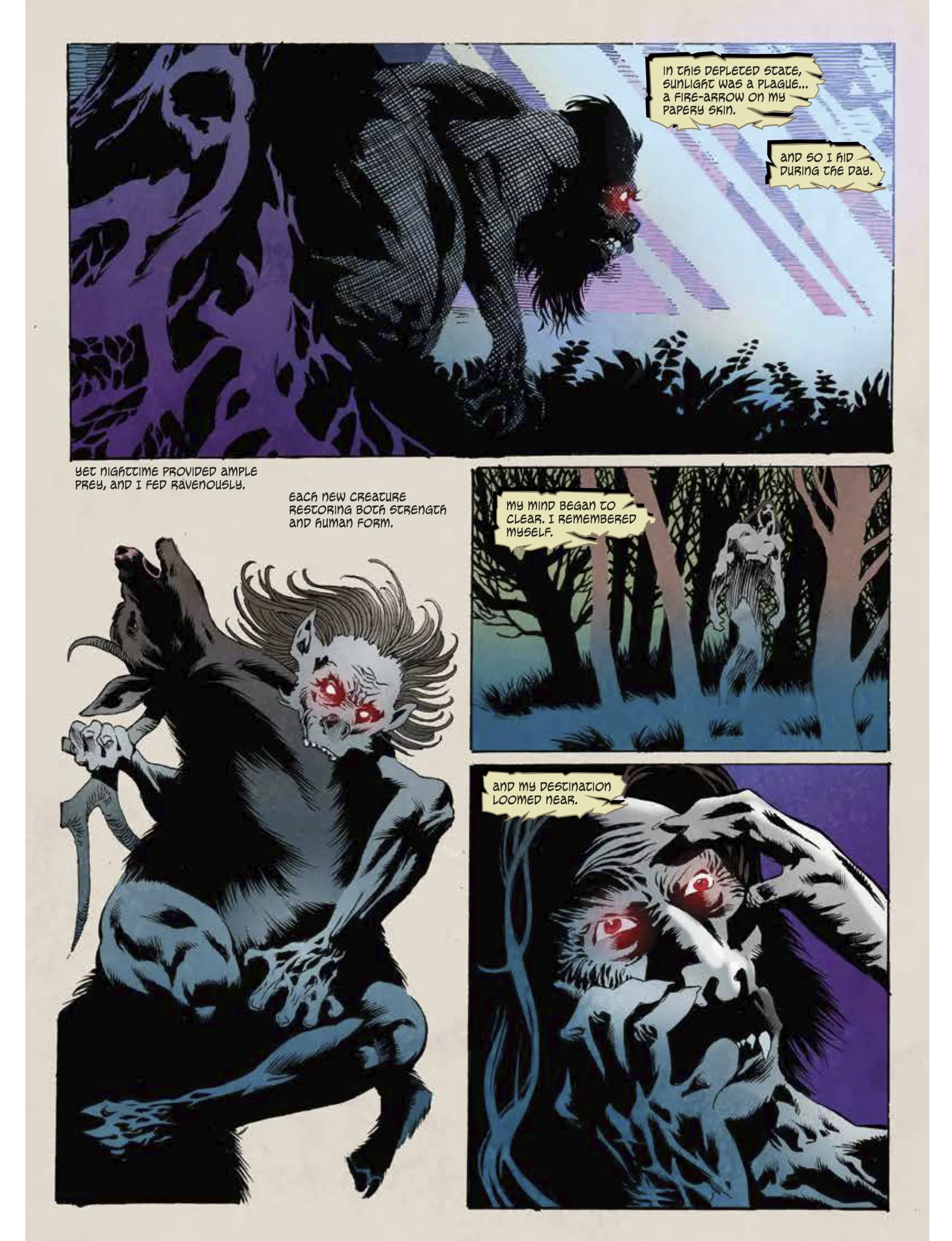 Preview page from the final chapter of Dracula Book IV: The Undead.