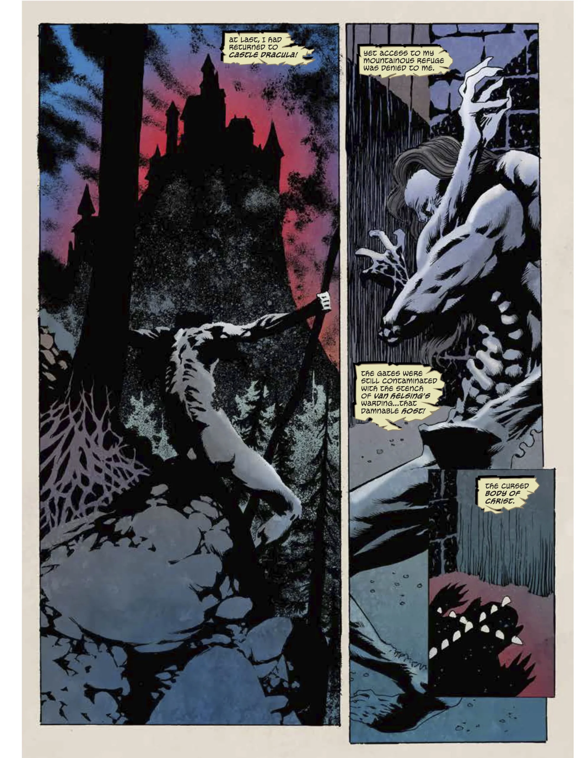 Kelley Jones artwork from Dracula Book IV: The Undead.