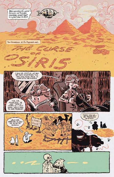 Preview artwork from The Curse of Osiris in Sir Reginald & the Clockwork Heart.