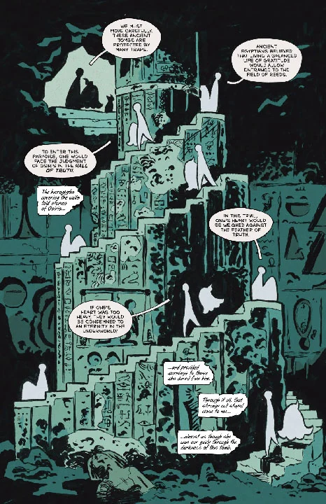 Sir Reginald & the Clockwork Heart interior artwork from The Curse of Osiris.