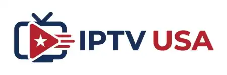 Logo for IPTV USA featuring a television icon with a play button and a star.