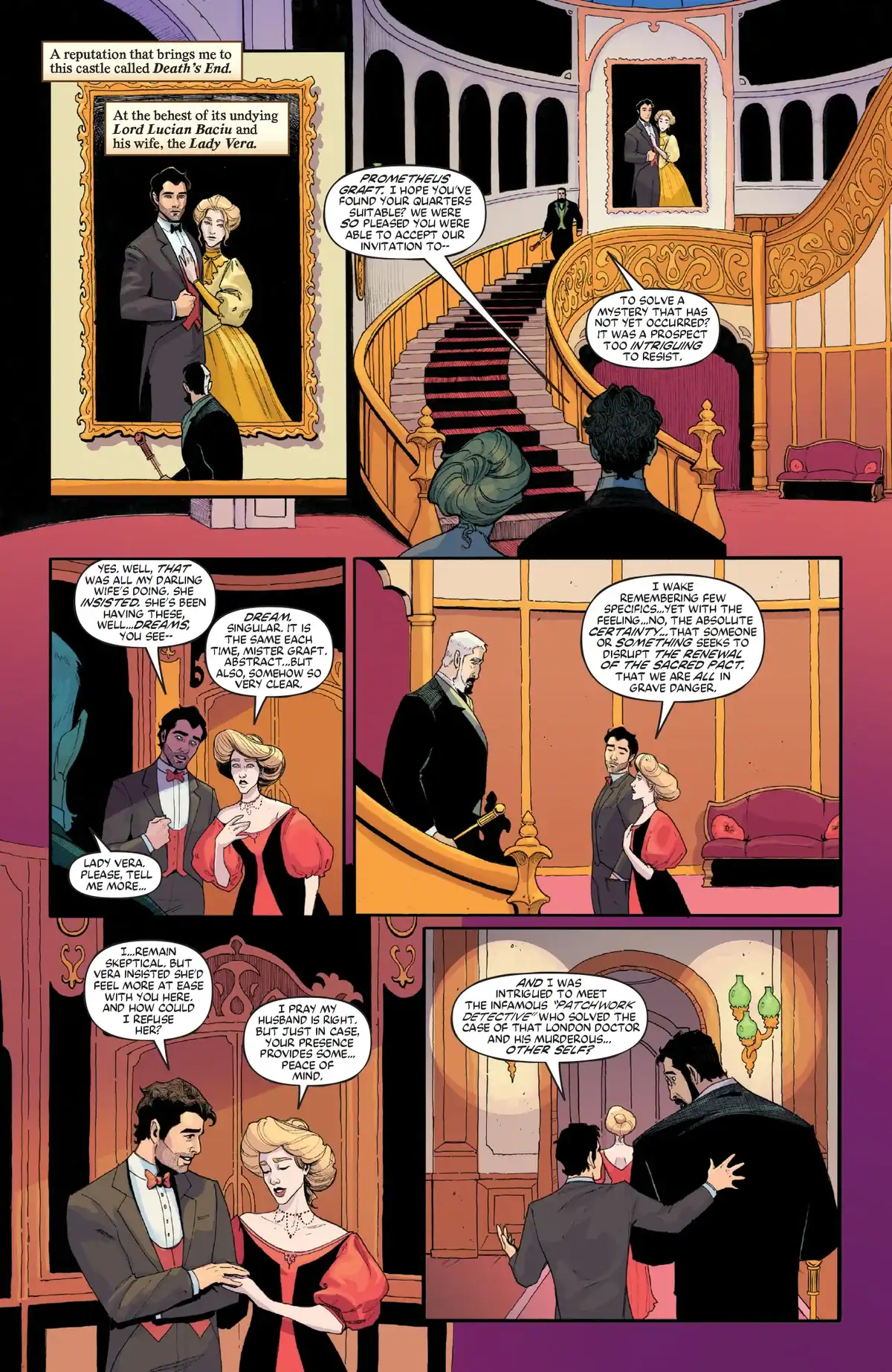 Caitlin Yarsky interior artwork from Prometheus Graft: The Slayings at Death's End.