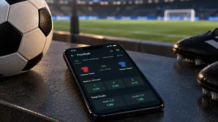 Smartphone displaying pre-match football odds before team news