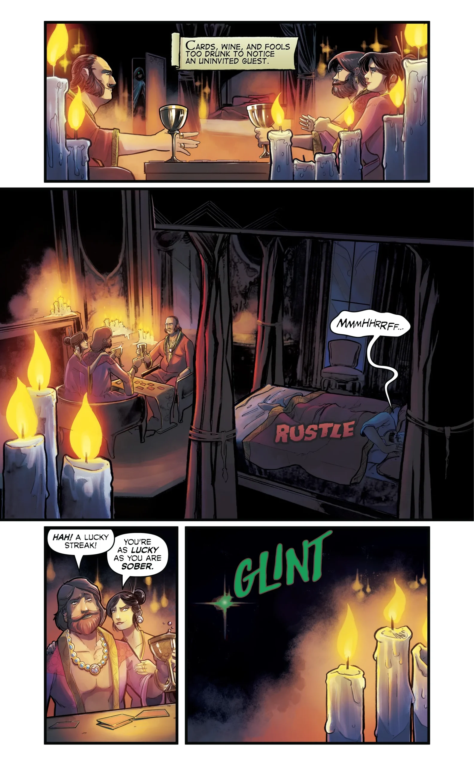 Page from Thief: Pulse of Promise graphic novel.