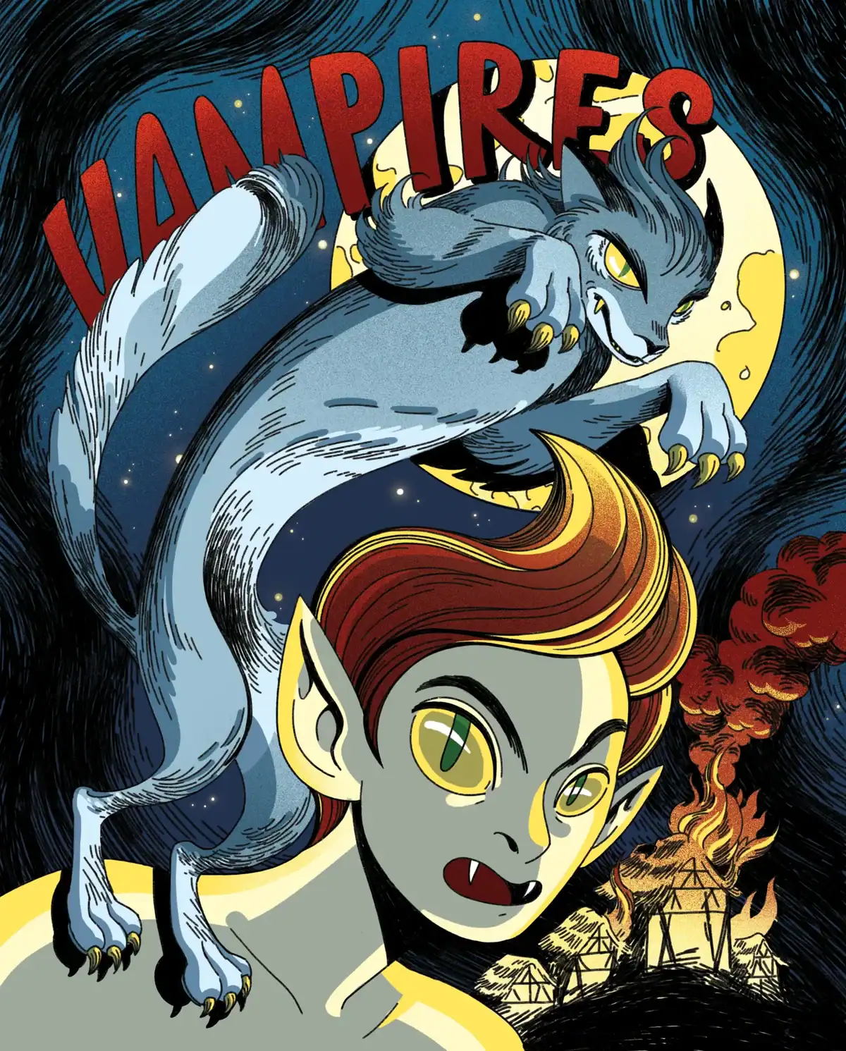 Vampires artwork by Nicole Goux.