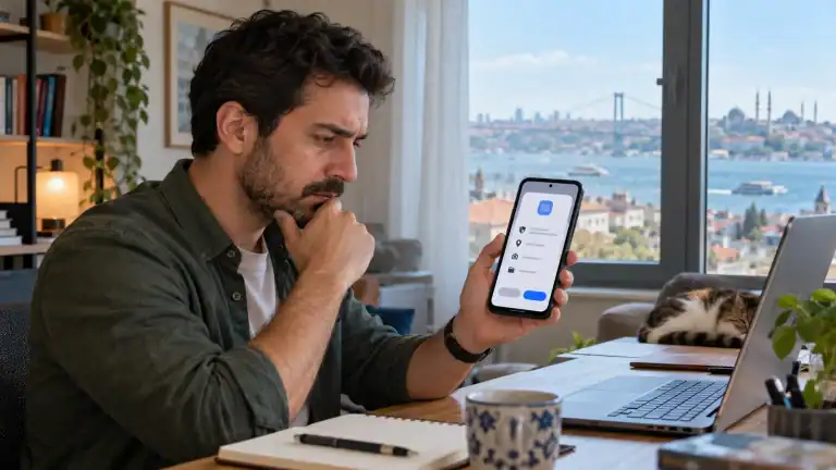 User reviewing app permissions on an Android phone. 