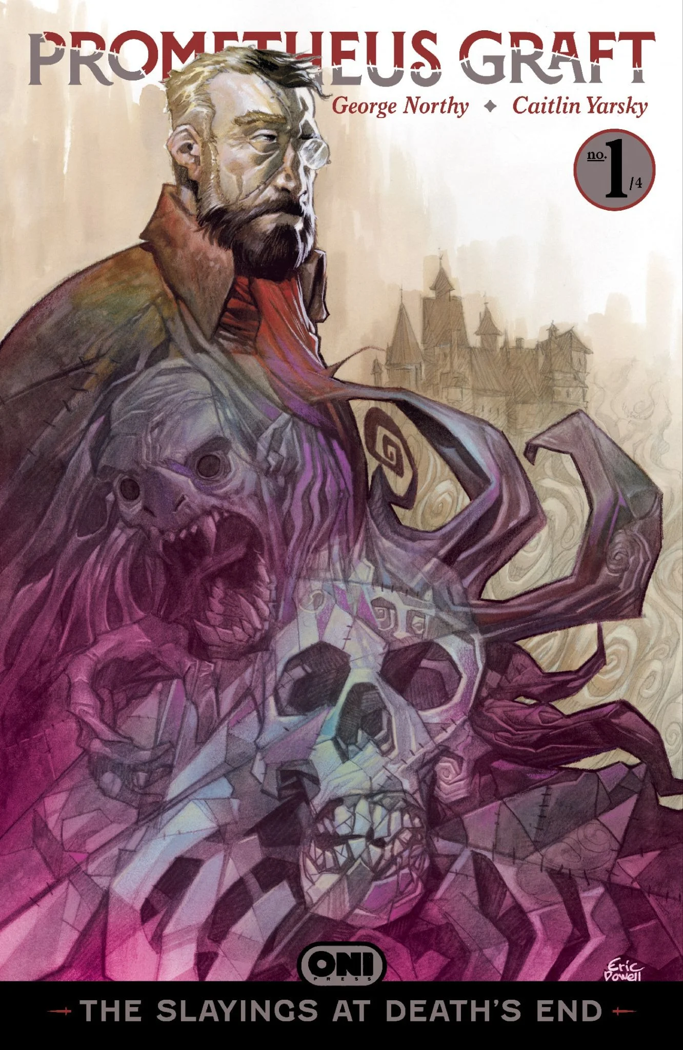 Cover B for Prometheus Graft: The Slayings at Death's End #1 by Eric Powell.